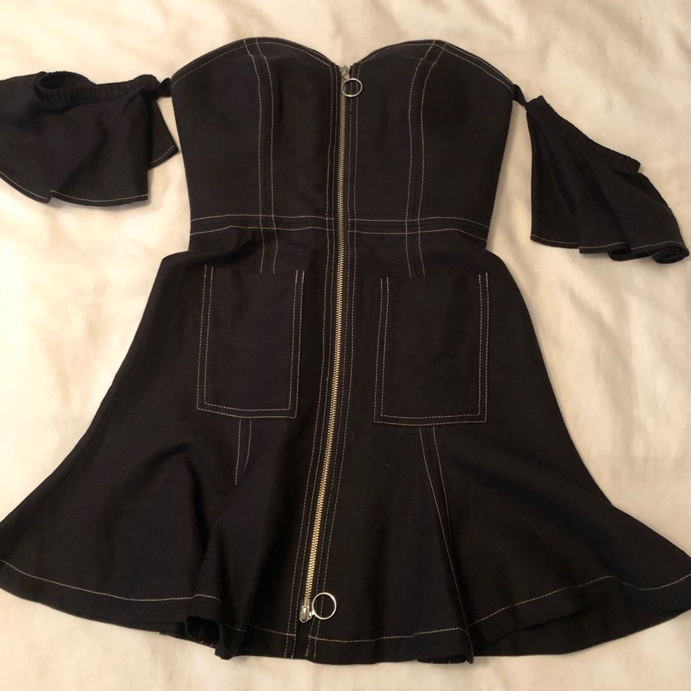 Black cmeo collective fitted dress
